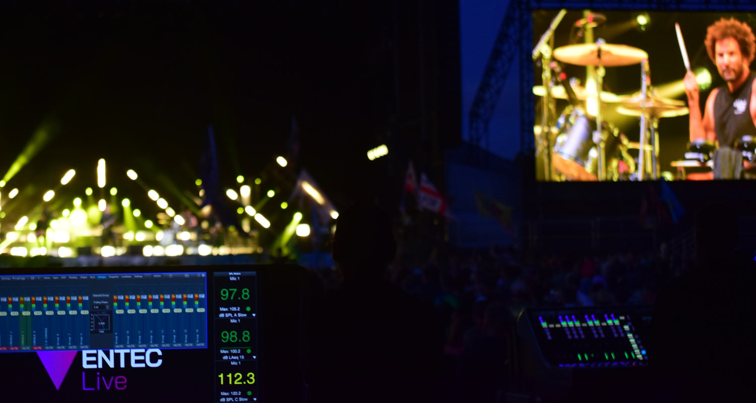 Entec at Glastonbury - the Other-Stage Photo of Entec supplying the Glastonbury other stage