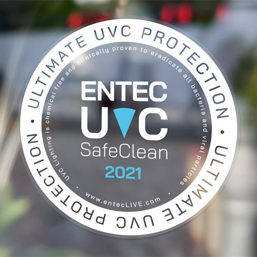 UVC light disinfection technology logo